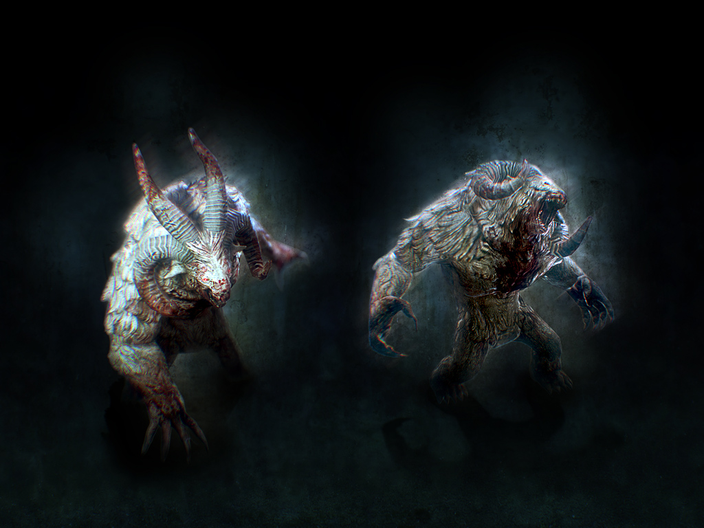 Гигантские монстры напали на людей. Типы монстров в играх. Эволв призрак максимальная эволюция. Evolve концепт арты. Toukiden: kiwami.